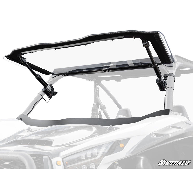 Load image into Gallery viewer, SuperATV Kawasaki Teryx KRX 1000 MaxDrive Power Flip Windshield PFWS-K-KRX-70