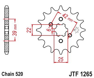 Load image into Gallery viewer, JT Sprockets Front Steel Countershaft Sprocket 13 Tooth 13T 520 Chain