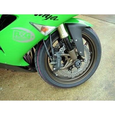 Load image into Gallery viewer, R&G Racing Black Fork Protectors For 2006-2007 Kawasaki Ninja ZX10R ZX1000D