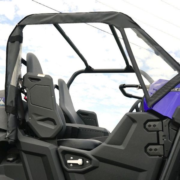 Load image into Gallery viewer, Falcon Ridge Black Canvas Soft Roll-Away Doors With Zipper 52-10178-Z