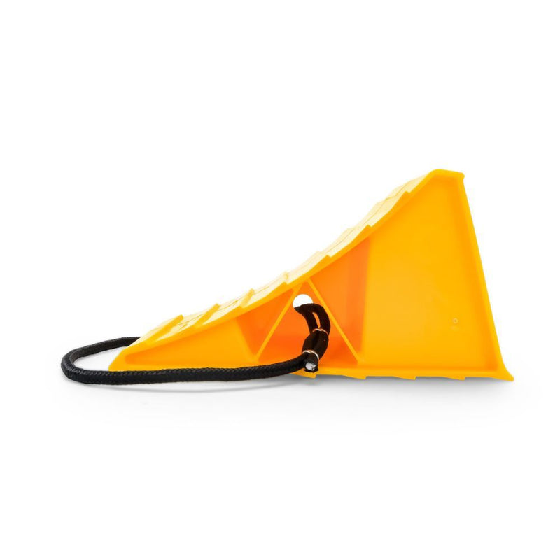 Load image into Gallery viewer, Wheel Chock with Rope Handle, Yellow