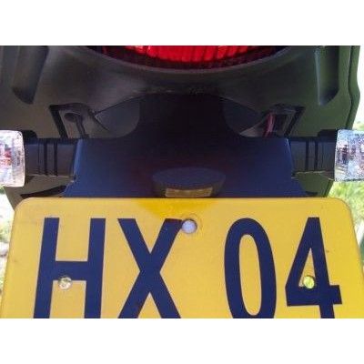 Load image into Gallery viewer, R&G Racing Black Tail Tidy License Plate Holder For 2006-2010 Aprilia RS125