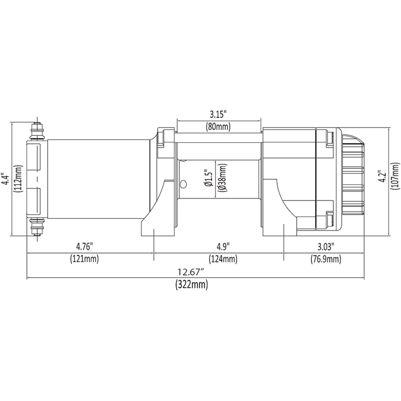 Load image into Gallery viewer, KFI 3000 lb Winch And Optional Mount