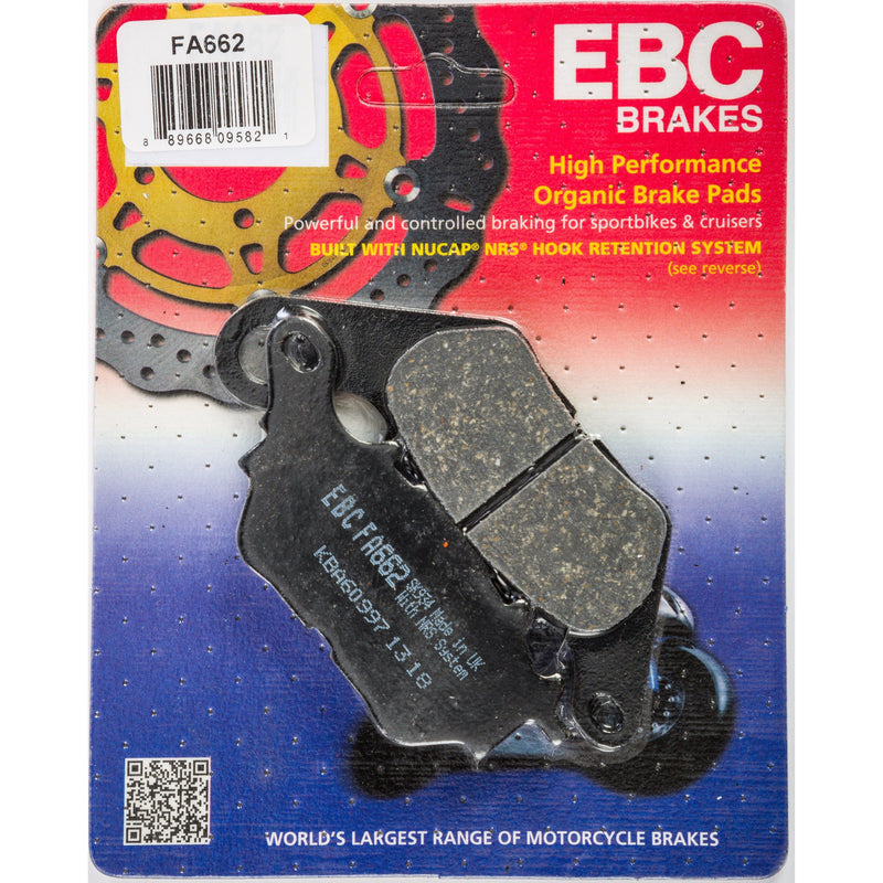 Load image into Gallery viewer, EBC 1 Pair FA Series Organic Replacement Brake Pads MPN FA662