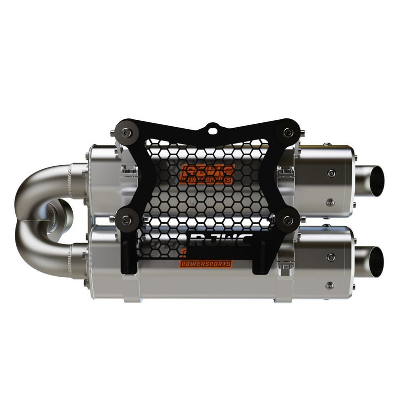 Load image into Gallery viewer, RJWC Stacked Dual Slip-On Exhaust For CF-Moto ZFORCE 950 HO EX 2023-2024