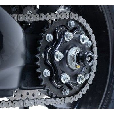 Load image into Gallery viewer, R&G Racing Black Spindle Sliders For 2016-2024 KTM 1290 Super Duke GT