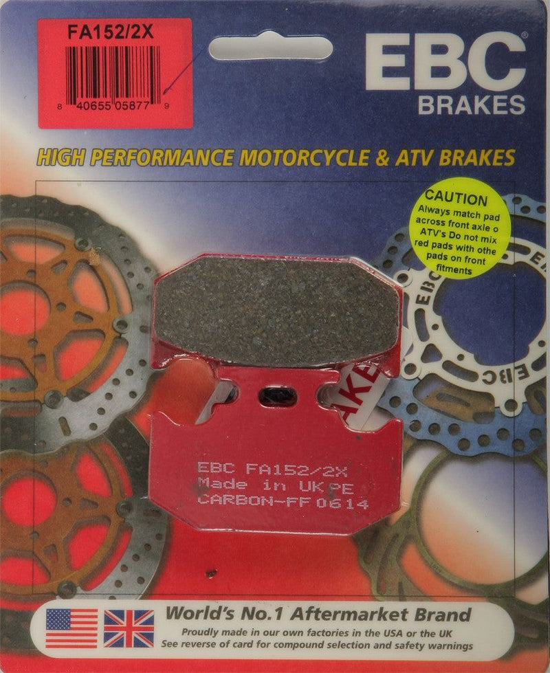 Load image into Gallery viewer, EBC 1 Pair Performance X-Series Carbon Brake Pads MPN FA152/2X