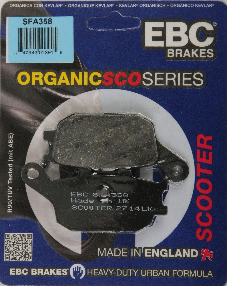 Load image into Gallery viewer, EBC 1 Pair Premium SFA Organic OE Replacement Brake Pads For Honda Reflex 250 NSS250 2001-2007