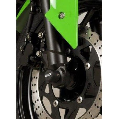 Load image into Gallery viewer, R&G Racing Black Fork Protectors For 2008-2024 Kawasaki Ninja 250 FP0129BK