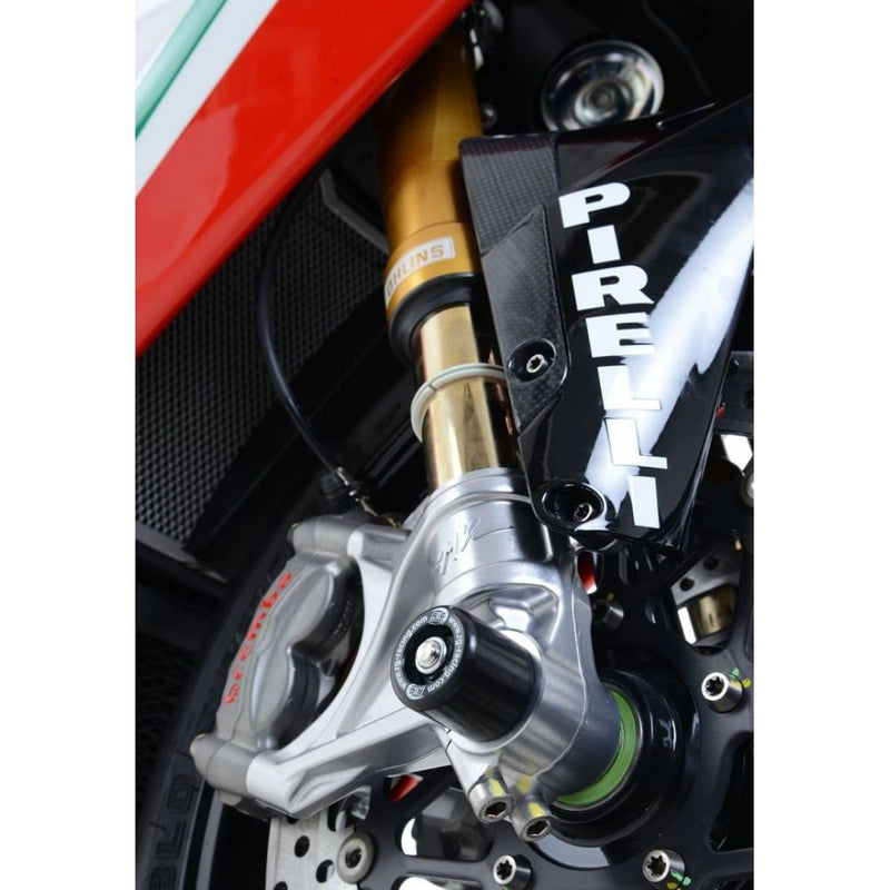 Load image into Gallery viewer, R&G Racing Black Fork Protectors For 2015-2018 MV Agusta F4RC FP0180BK