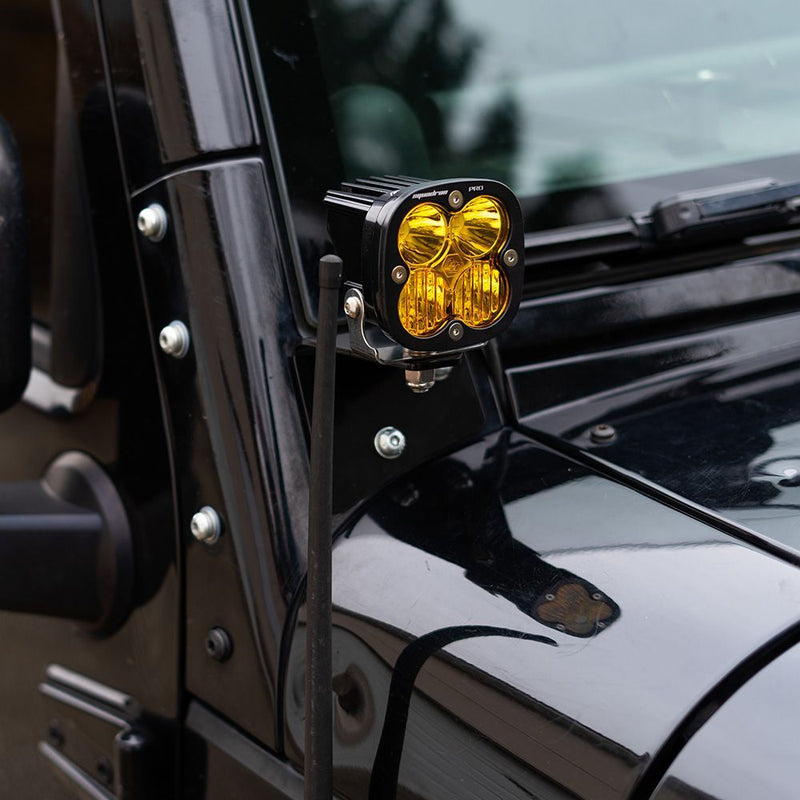 Load image into Gallery viewer, Baja Designs Auxiliary LED Light Pod Pair Squadron Pro Series Spot Pattern Baja Amber Lens Universal 497811