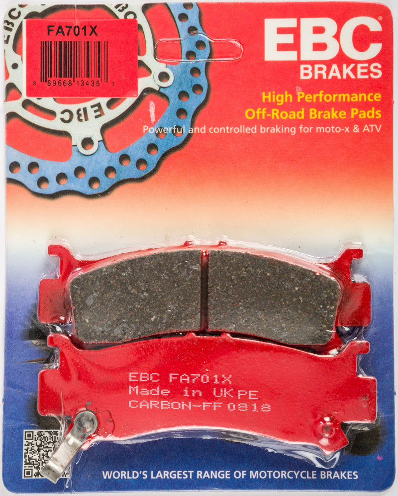 Load image into Gallery viewer, EBC 1 Pair Performance X-Series Carbon Brake Pads MPN FA701X