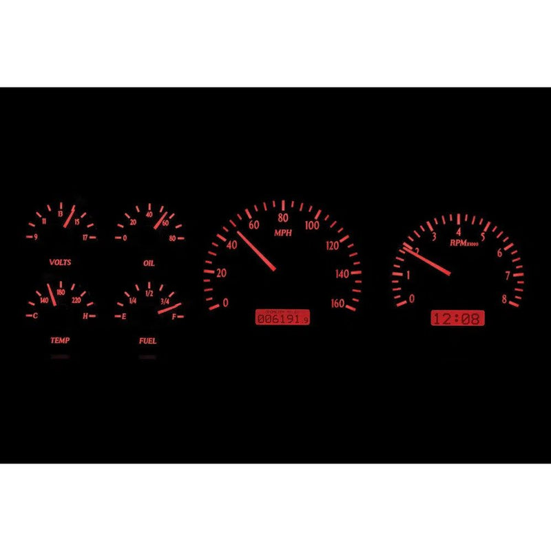 Load image into Gallery viewer, Dakota Digital 1987-1991 Ford Pickup/Bronco VHX Black Red Display Gauge Kit VHX-87F-PU-K-R