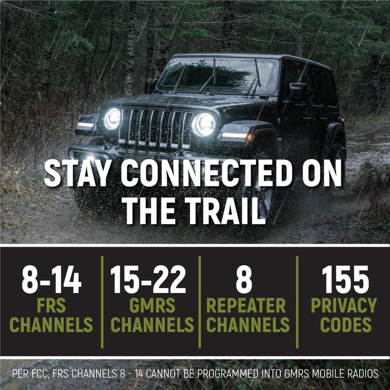 Load image into Gallery viewer, Rugged Radios Jeep Wrangler JK and JKU Two-Way GMRS Mobile Radio Kit
