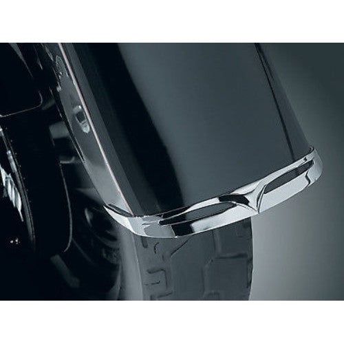 Load image into Gallery viewer, KURYAKYN CHROME FRONT FENDER TIP FOR 1990-2017 HARLEY FLSTF/B FAT BOYS EACH 9013