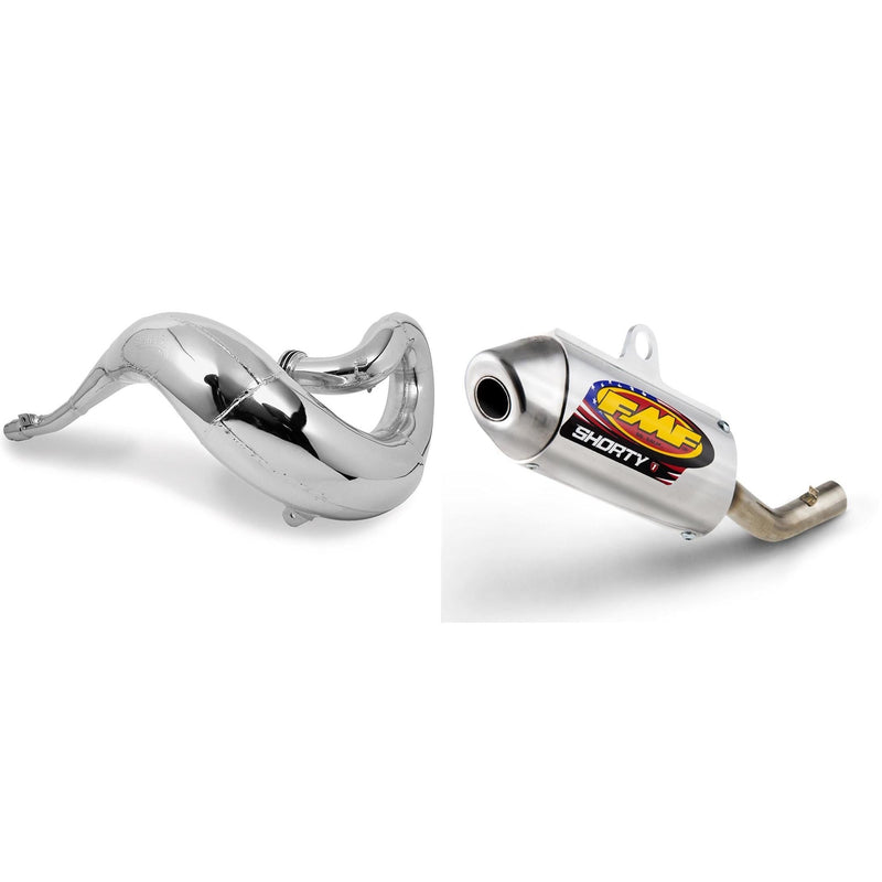 Load image into Gallery viewer, FMF Powercore 2 Shorty Silencer & Fatty Pipe for SUZUKI RM125 2001-2002