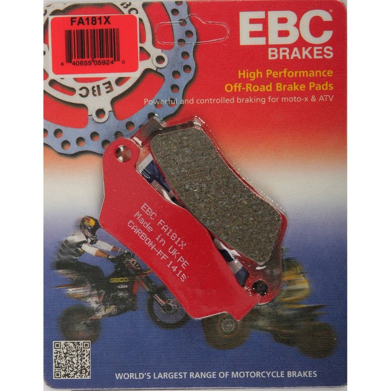 Load image into Gallery viewer, EBC 1 Pair Performance X-Series Carbon Brake Pads MPN FA181X