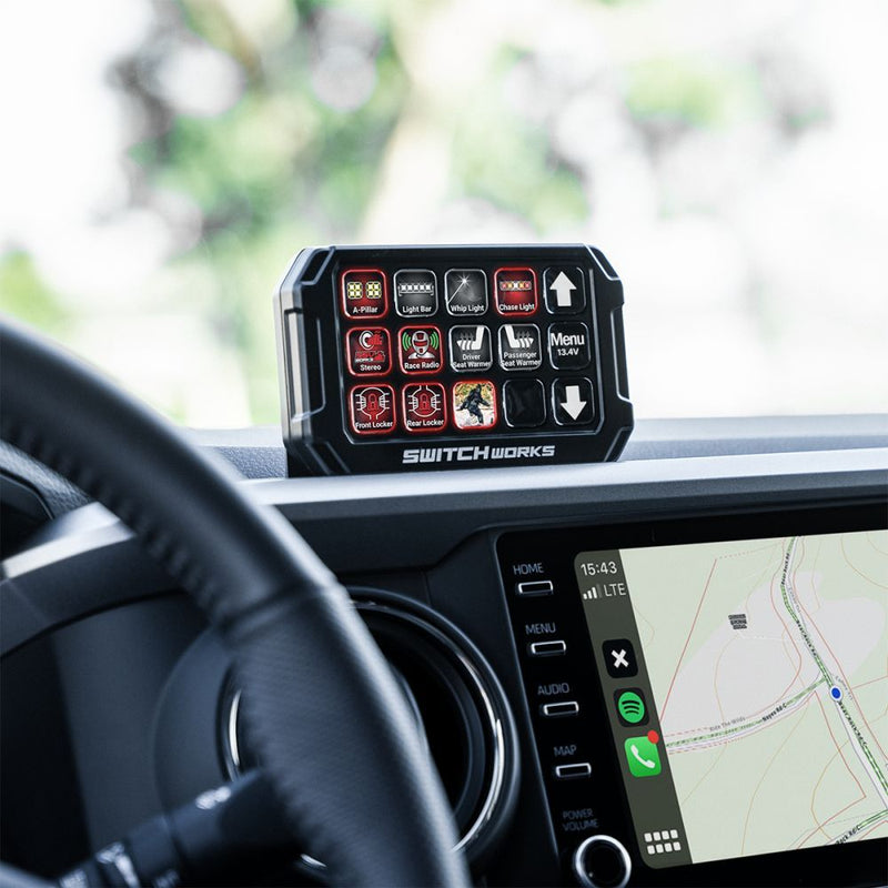 Load image into Gallery viewer, Switch Works Alpha12 Digital Smart Switcher with 12-Outputs With Mount For Toyota Tacoma 2016-2023