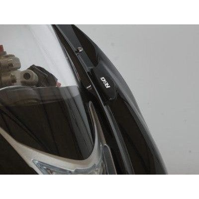 Load image into Gallery viewer, R&G Racing Black Mirror Delete Blanking Plates For 2013-2016 Triumph Daytona 675 ABS