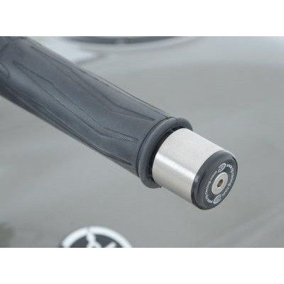 Load image into Gallery viewer, R&G Racing Black Bar End Sliders For 2013-2016 Triumph Street Triple 675