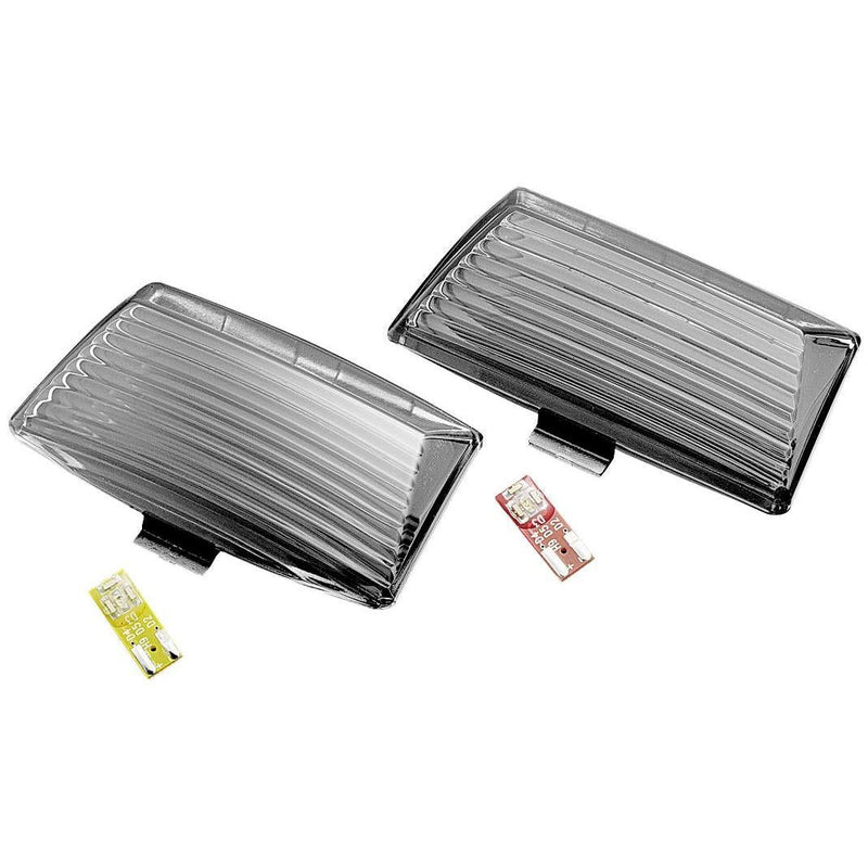 Load image into Gallery viewer, Harley FLSTC 1988-2013Fender Tip Lens And LED Bulb Kit Rear Red/Smoke Kuryakyn