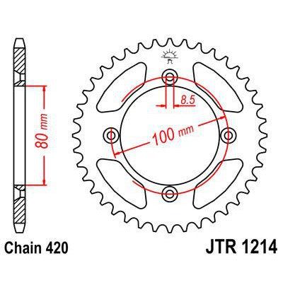 Load image into Gallery viewer, Front & Rear Sprocket Kit for HONDA CRF70 F-4,5,6,7,8,9,A,B,C 04-12 JT Sprockets