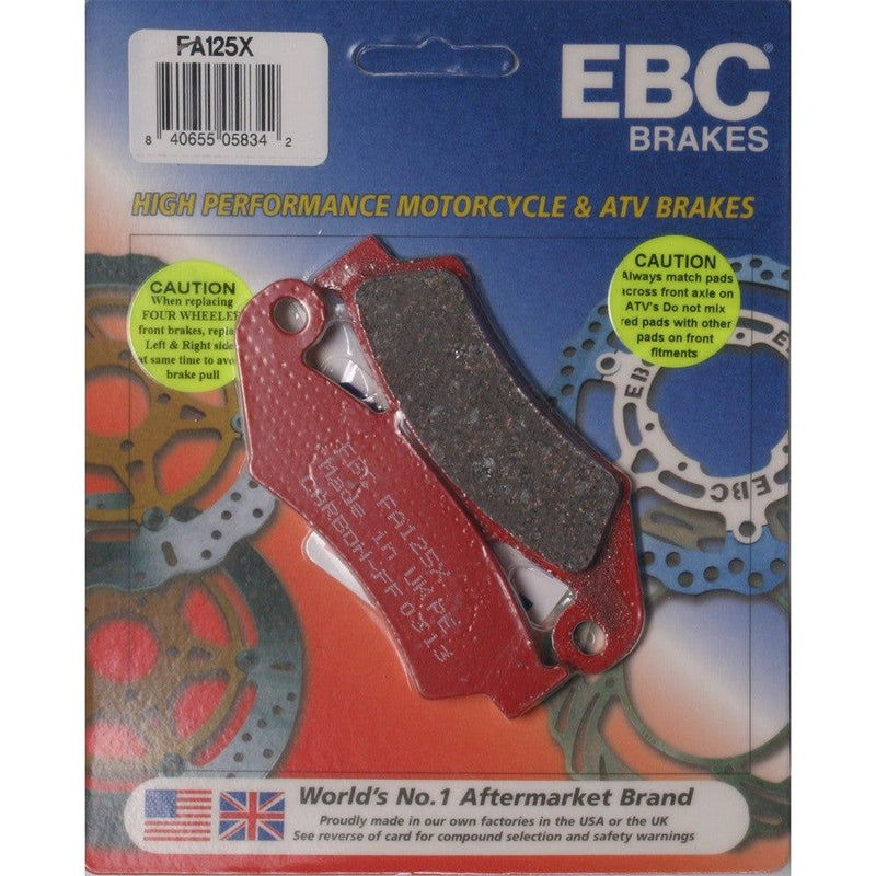 Load image into Gallery viewer, EBC 1 Pair Performance X-Series Carbon Brake Pads MPN FA125X