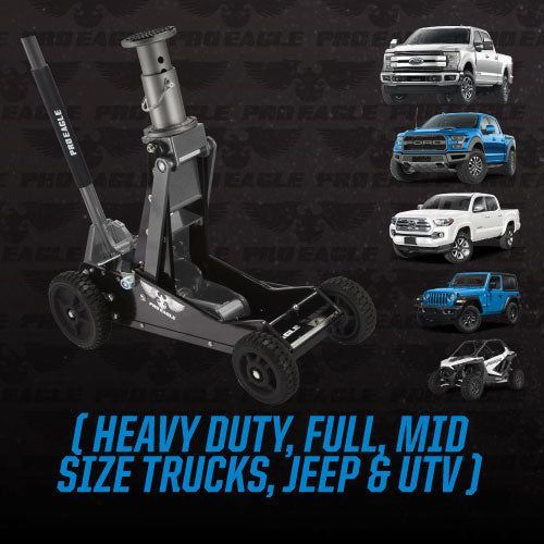 Load image into Gallery viewer, Pro Eagle 3 Ton Off Road High Clearance Big Wheel Jack - Kratos ORJ3B4X