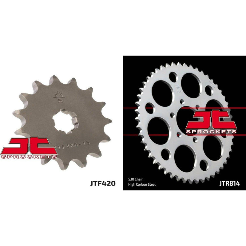 Load image into Gallery viewer, Front & Rear Sprocket Kit for SUZUKI T500 1/2/3/R/J/K/L/M-USA 68-75 JT Sprockets