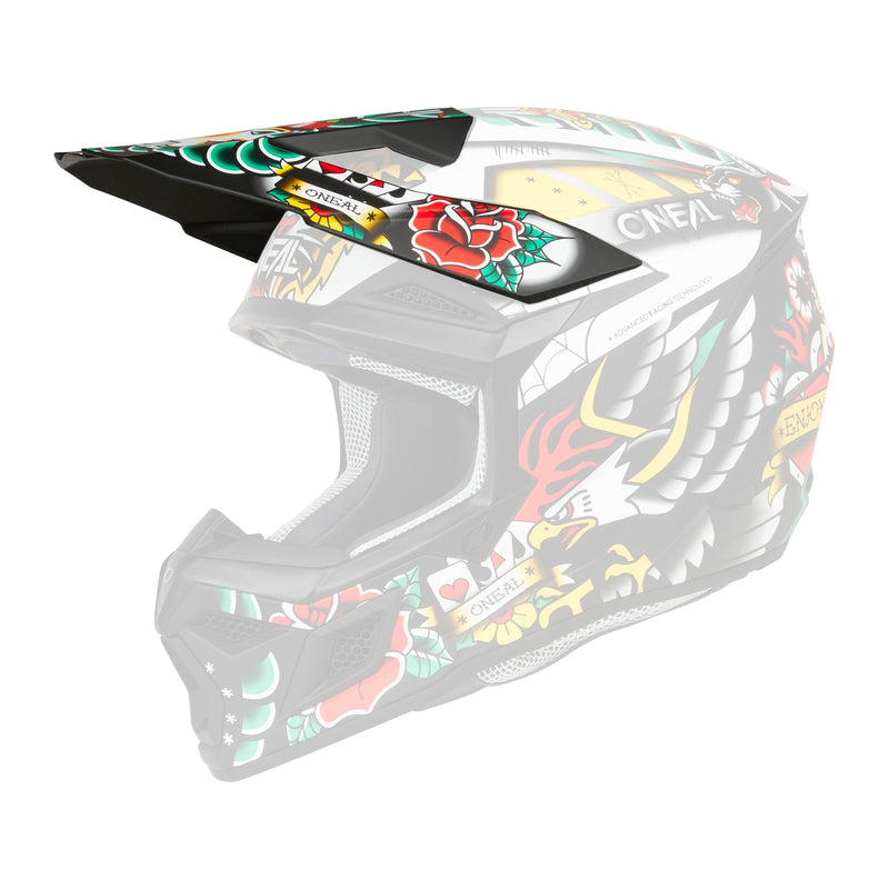 Load image into Gallery viewer, Oneal 3 SRS Inked Multi Color Helmet Visor - 0625-330