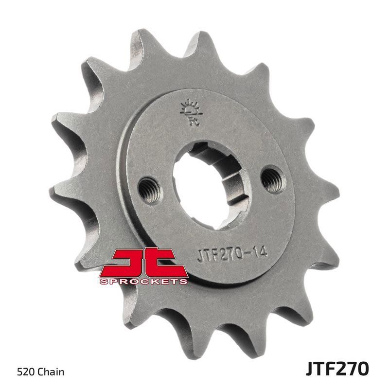 Load image into Gallery viewer, JT Sprockets Front Steel Countershaft Sprocket 14 Tooth 14T 520 Chain JTF270.14