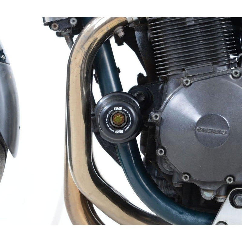 Load image into Gallery viewer, R&G Racing Black Classic Style Crash Protectors For 2001-2005 Suzuki Bandit 1200 GSF1200