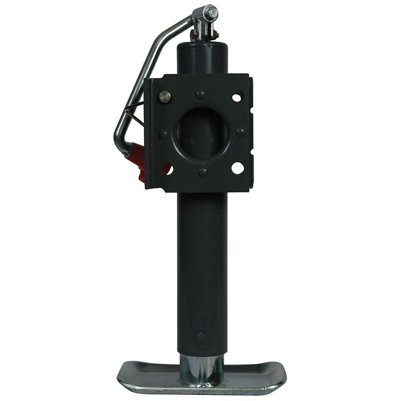 Load image into Gallery viewer, Bulldog Round Trailer Jack, Side Mount, 5,000 lbs. Lift Capacity, Top Wind, Weld-On, 10 in. Travel