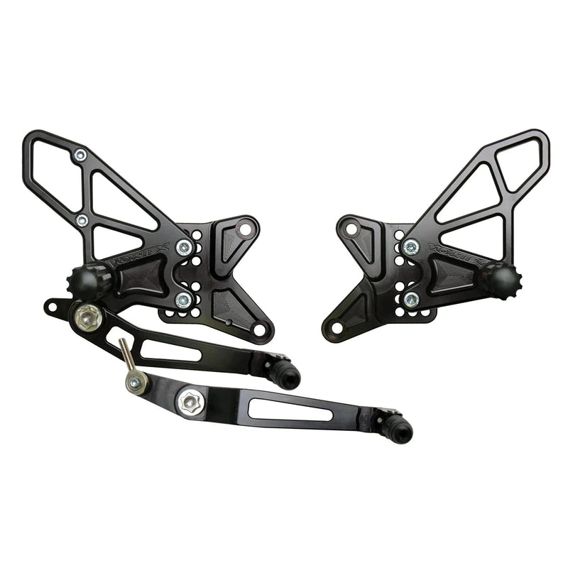 Load image into Gallery viewer, Vortex Racing Adjustable Rear Set Black - RS681K