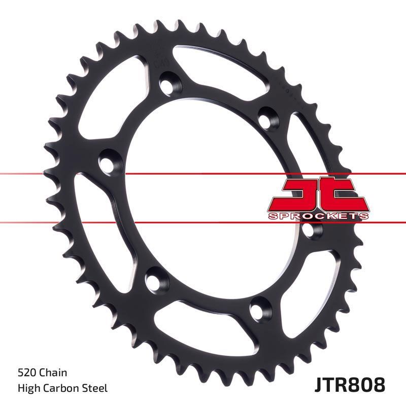 Load image into Gallery viewer, JT Sprockets Rear Steel Sprocket SC 47 Tooth 47T 520 Chain JTR808.47SC