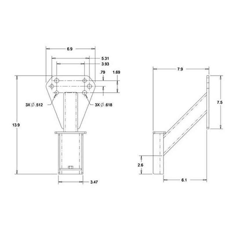 Load image into Gallery viewer, Stake Pocket-Mounted Spare Tire Carrier