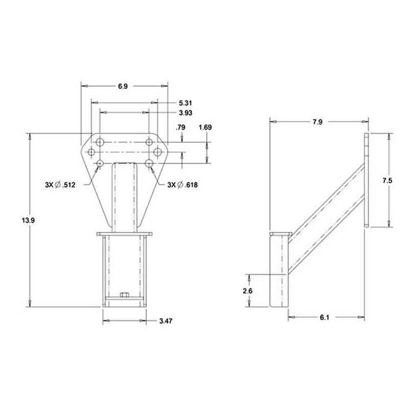 Load image into Gallery viewer, Stake Pocket-Mounted Spare Tire Carrier