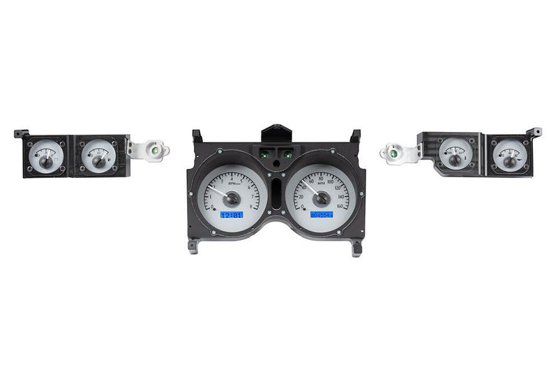 Load image into Gallery viewer, Dakota Digital 1973-1977 Chevrolet Malibu/Monte Carlo/El Camino/GMC Sprint VHX Silver Blue Display Gauge Kit VHX-73C-CVL-S-B