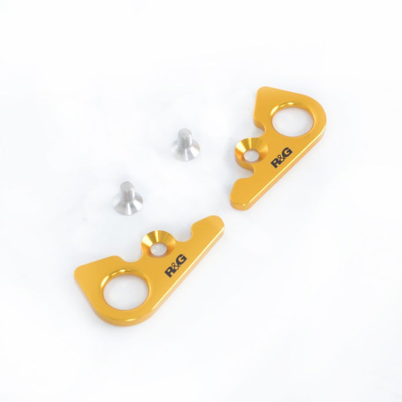 Load image into Gallery viewer, R&G Racing Black Tie-Down Hook Pair For 2015-2018 MV Agusta F4RC TH0015BK