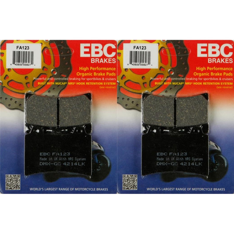 Load image into Gallery viewer, EBC Brake Pad Front Kit FA123 for Yamaha Royal Star Boulevard 1300 1999-2001