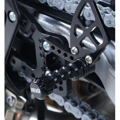 Load image into Gallery viewer, R&G Racing Black Adjustable Rearsets Racing Foot Peg RP0002BK