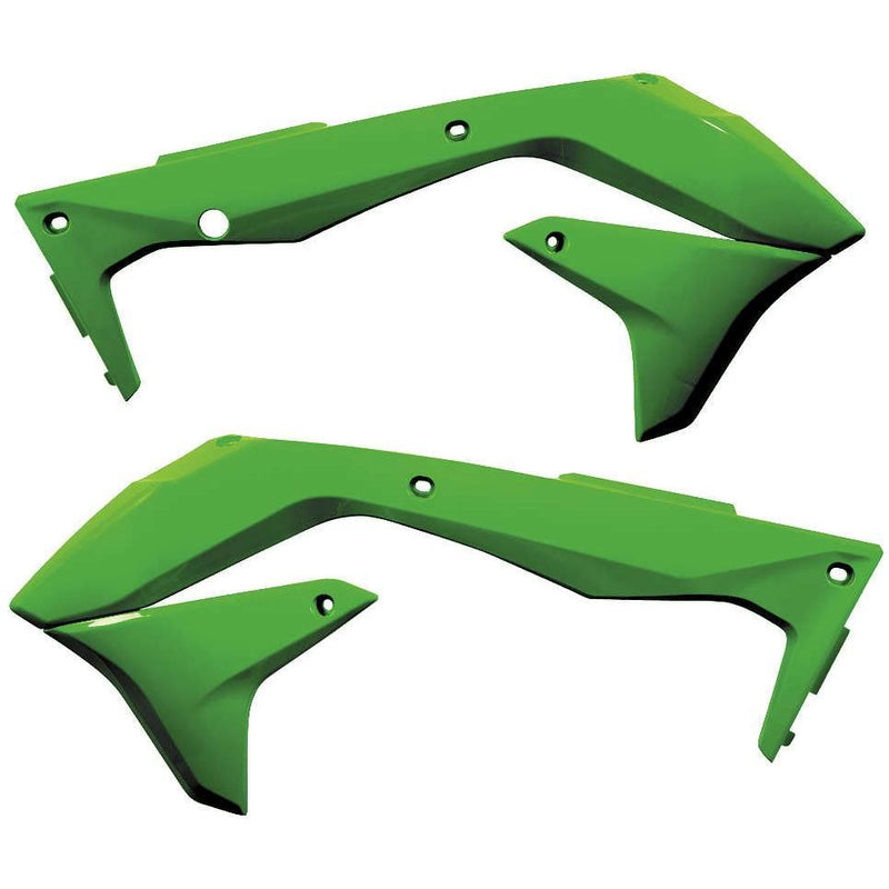 Load image into Gallery viewer, Acerbis Green Radiator Shrouds for Kawasaki - 2449690006