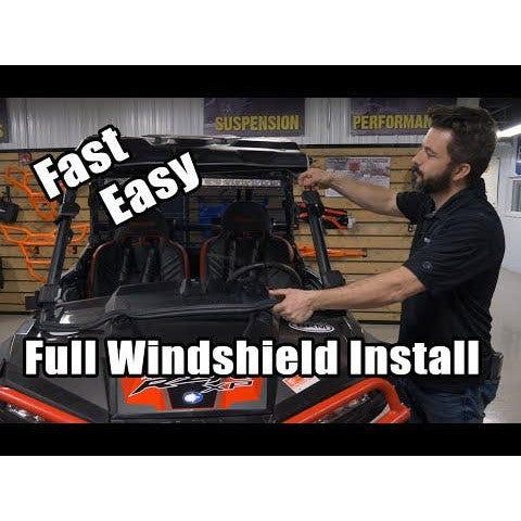 Load image into Gallery viewer, SuperATV John Deere Gator XUV Scratch-Resistant Full Windshield WS-JD-XUV-70