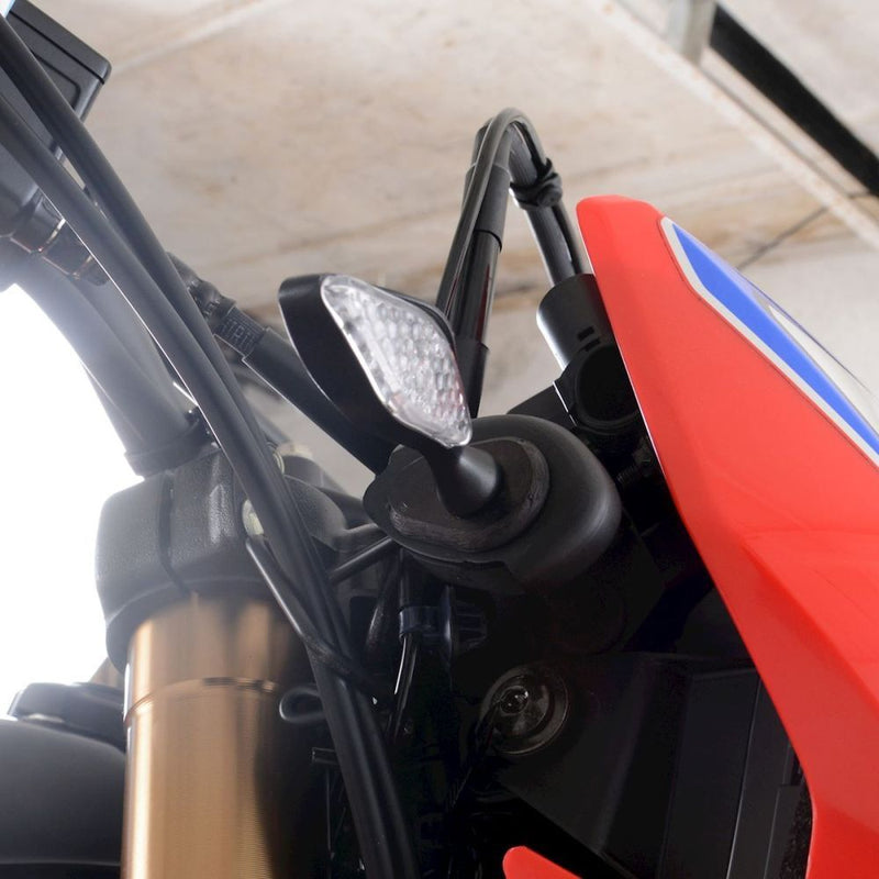 Load image into Gallery viewer, R&G Racing Black Front Indicator Adapter Kit For 2021-2024 Honda CRF300L