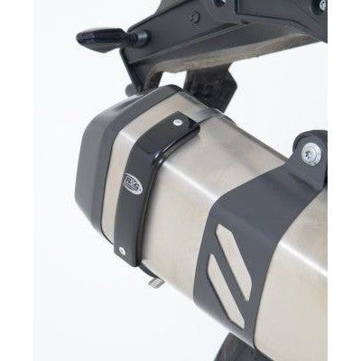 Load image into Gallery viewer, R&G Racing Black Exhaust Protector For 2013-2018 Aprilia Caponord 1200