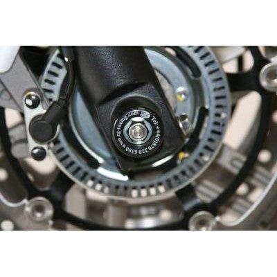 Load image into Gallery viewer, R&G Racing Black Fork Protectors For 2010-2012 Honda CBF600