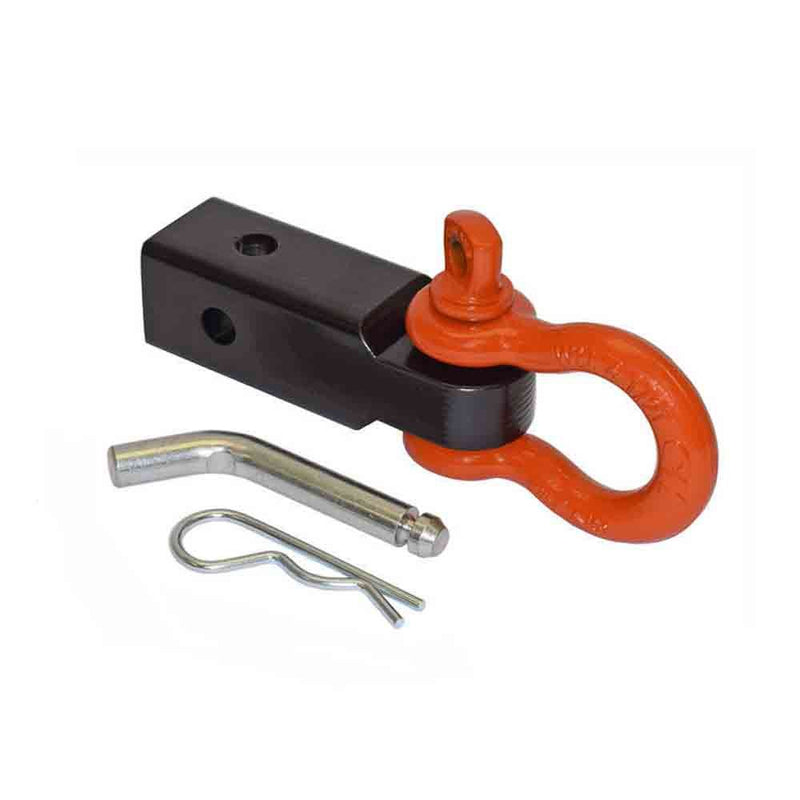 Load image into Gallery viewer, Rigid Hitch (TSM-22-D) 2 Inch Receiver Hitch Mounted Shackle - 13,000 lbs. Working Load Limit - Made in USA