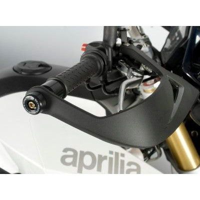 Load image into Gallery viewer, R&G Racing Black Bar End Sliders For 2013-2018 Aprilia Caponord 1200