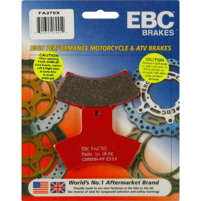 Load image into Gallery viewer, EBC 1 Pair Performance X-Series Carbon Brake Pads MPN FA270X