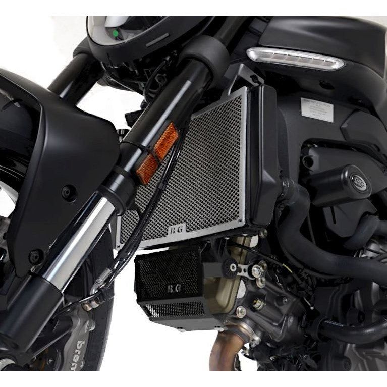 Load image into Gallery viewer, R&G Racing Black Aluminum Radiator Guard For 2021-2024 Ducati Monster